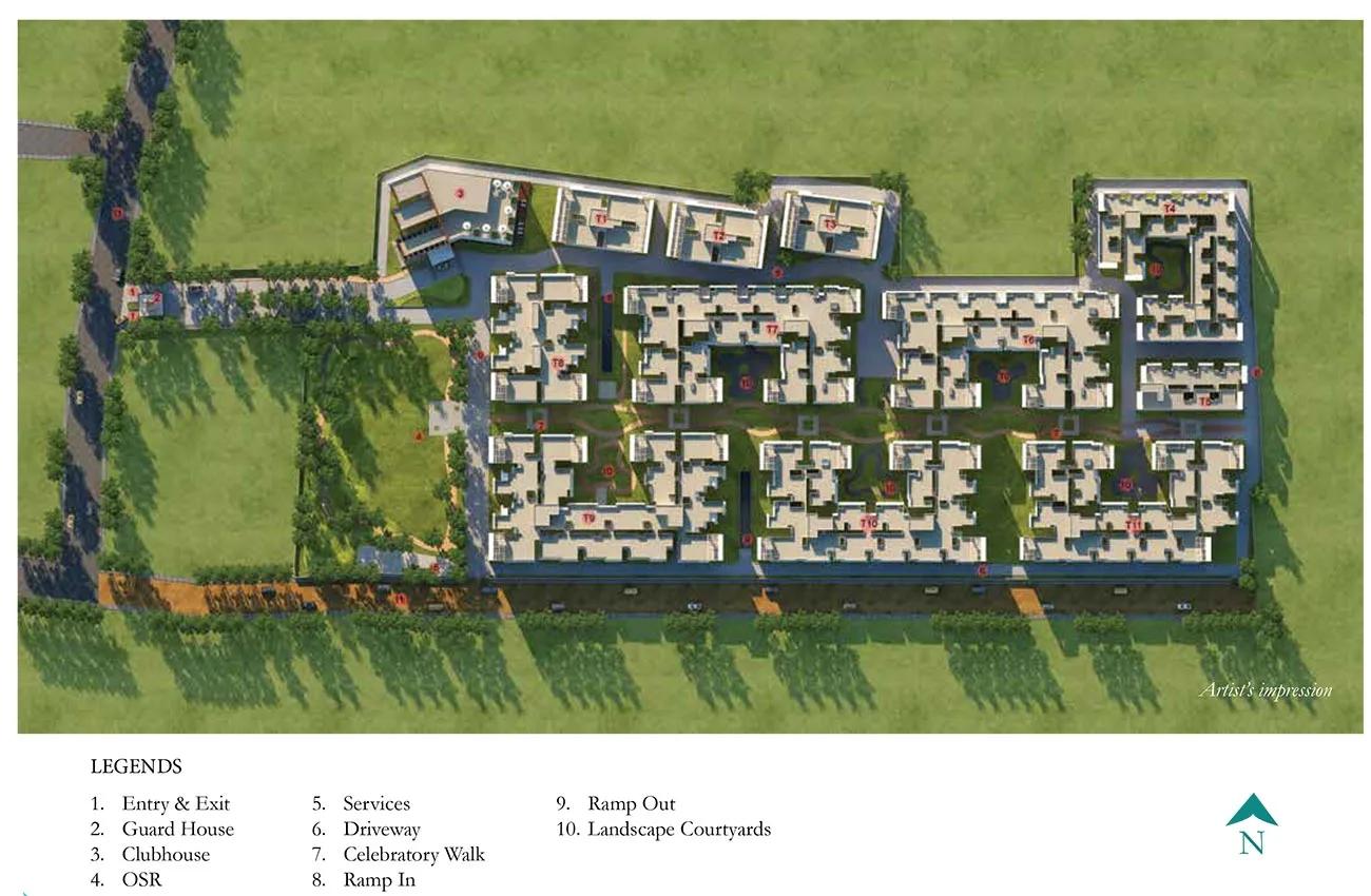 Layout plan of Prestige Courtyards