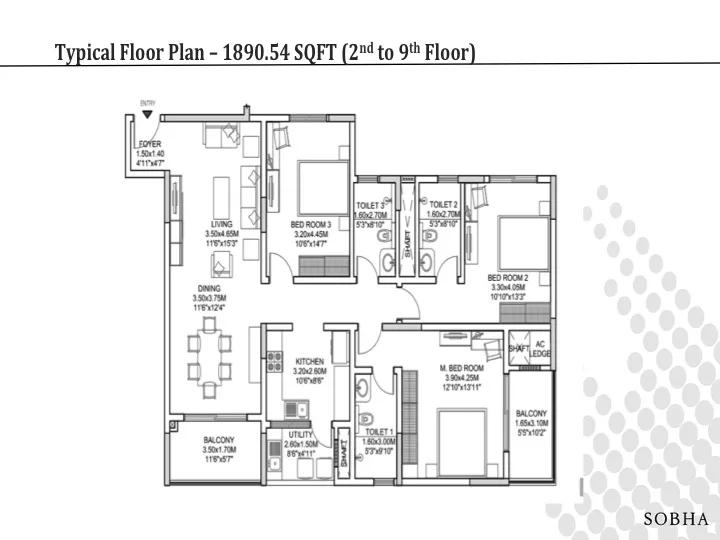 Sobha Morzaria Grandeur floor plan 9