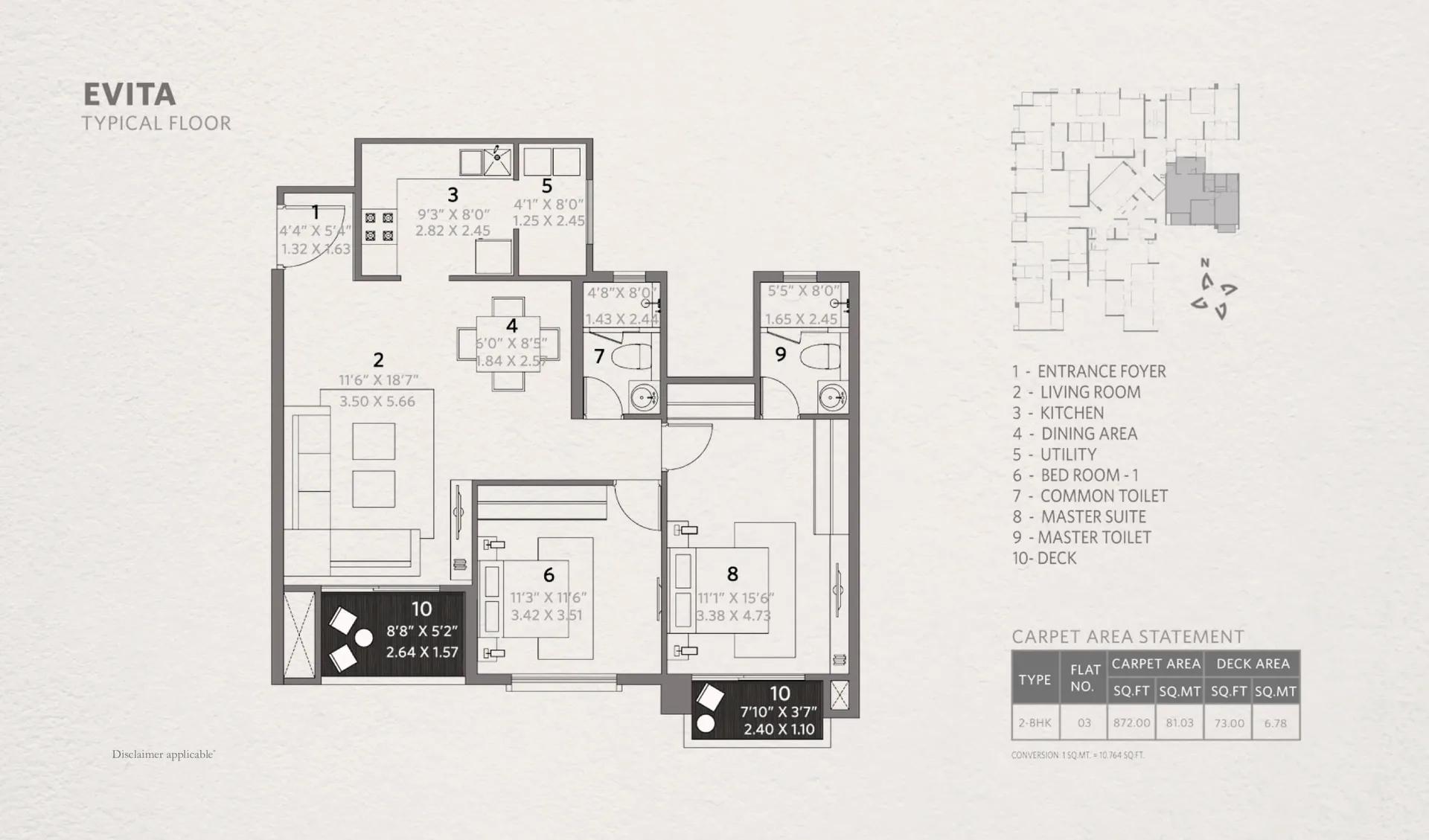 Hiranandani Evita floor plan 6