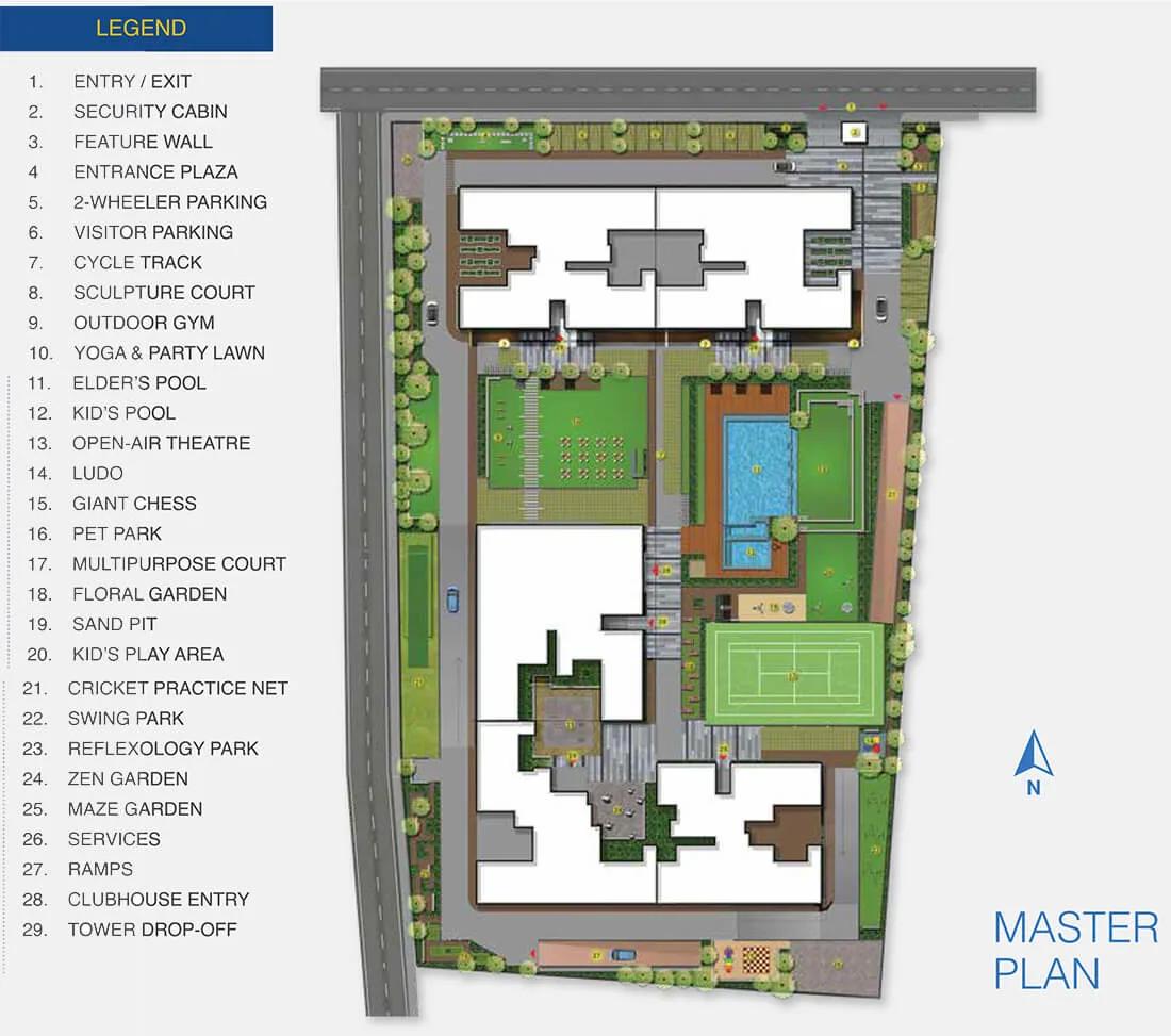 Layout plan of Adarsh Crest