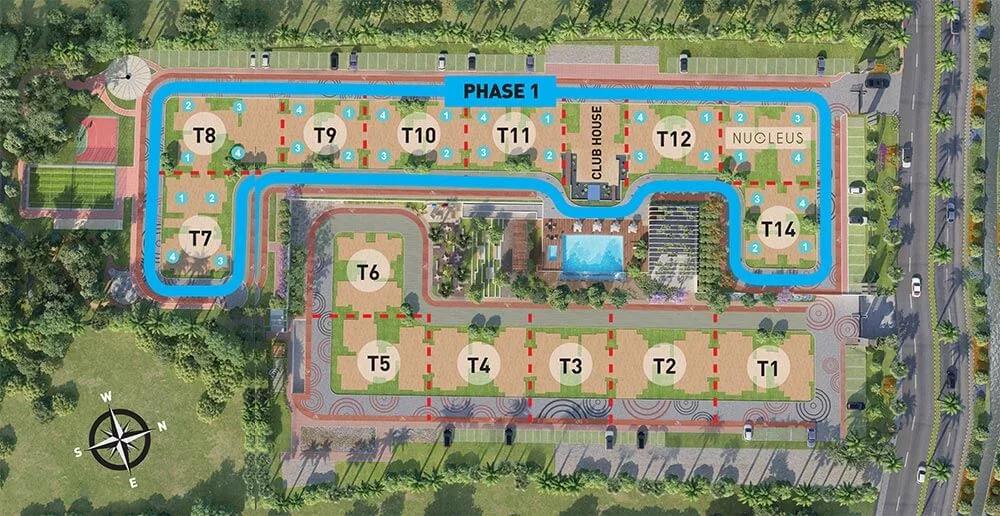 Layout plan of Nucleus