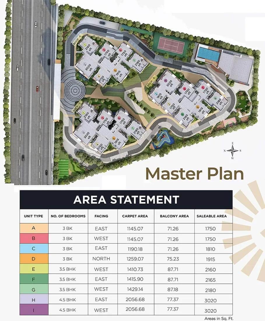 Layout plan of Ramky Odyssey