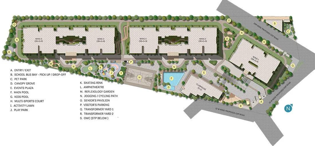 Layout plan of Sobha Magnum Opus