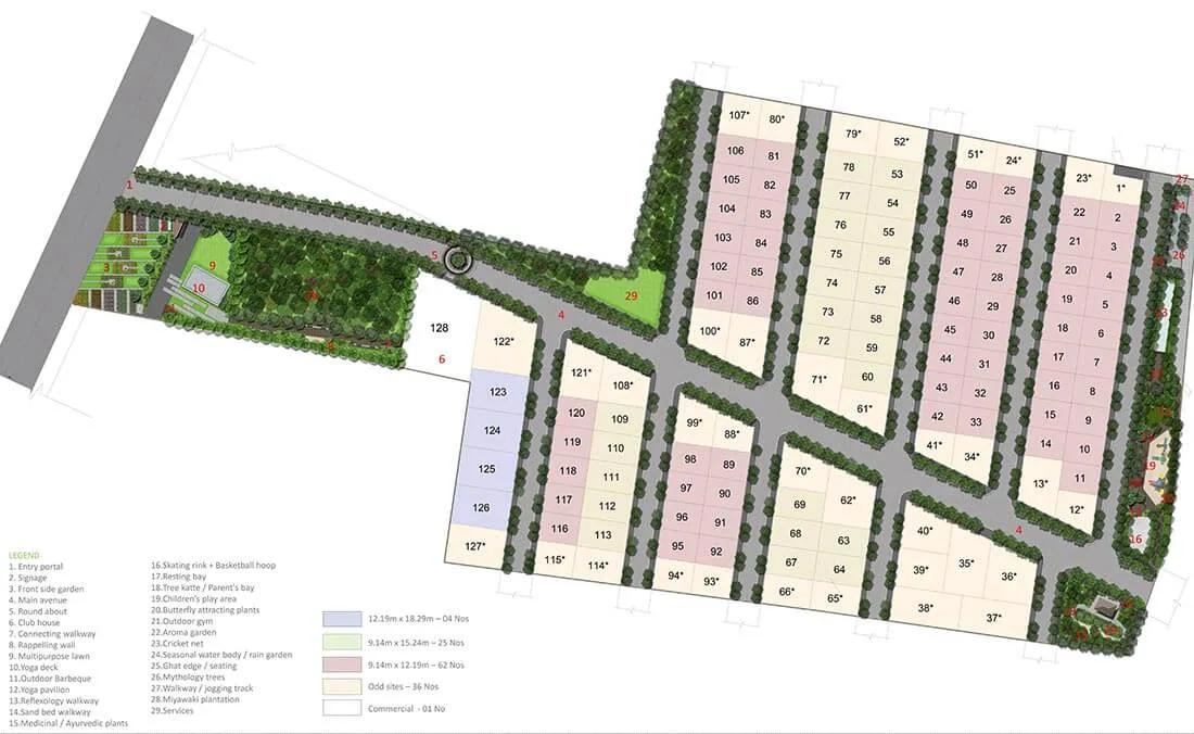Layout plan of Gokul Vatika Address