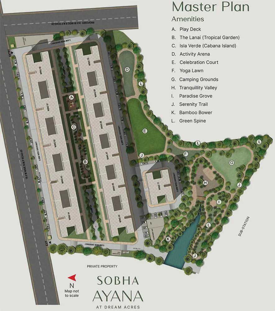 Layout plan of Sobha Dream Acres Ayana