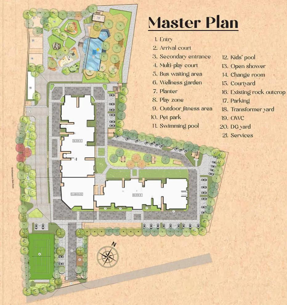 Layout plan of Brigade Citrine