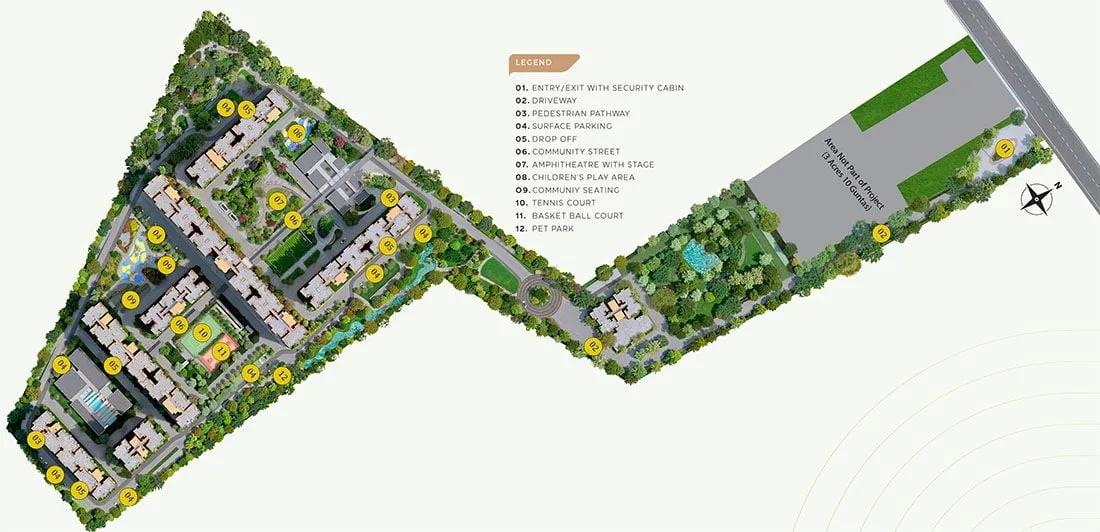 Layout plan of Birla Sarjapur Apartments