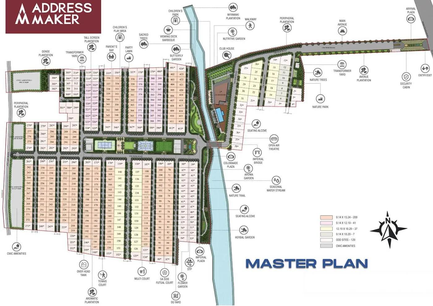 Layout plan of The Imperial Address Plots