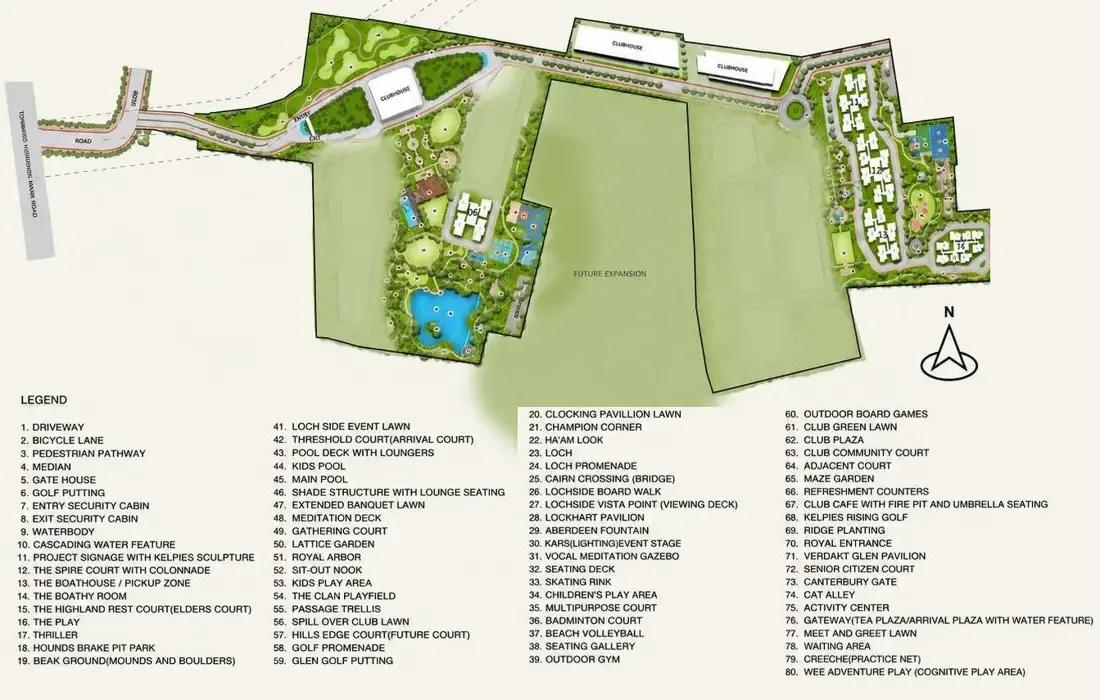 Layout plan of Abhee City Urban Glenn