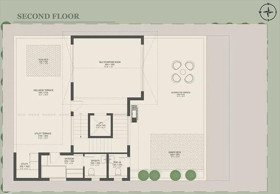 Upcoming Nambiar Villas 4 BHK floor plan, about 4,627 sq ft