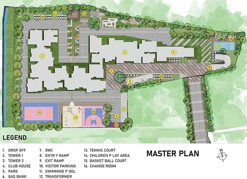 Layout plan of Prestige Glenbrook