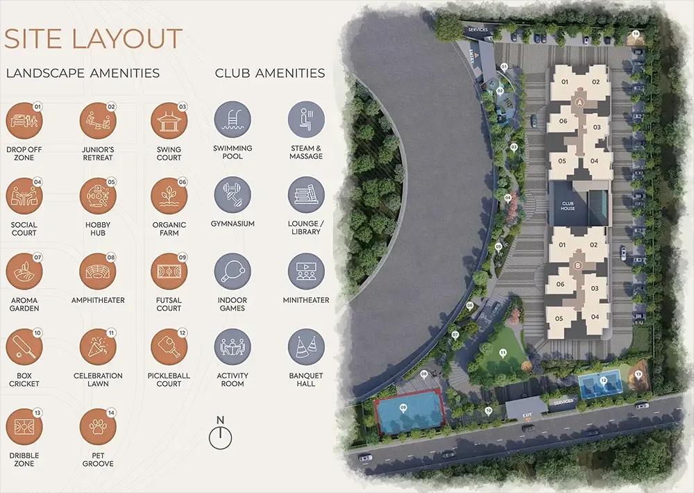 Layout plan of Orchid South Park