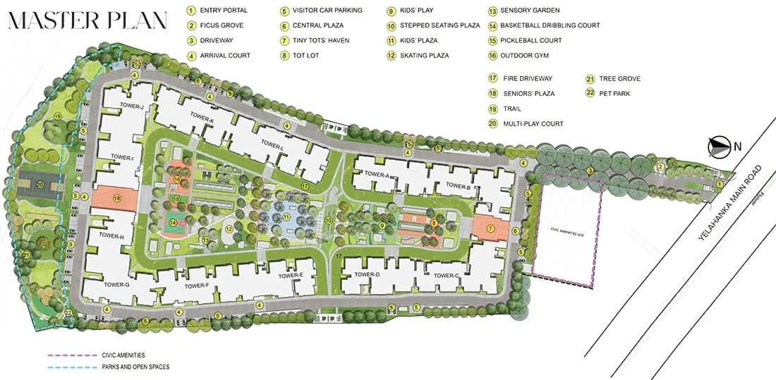 Layout plan of Brigade Eternia