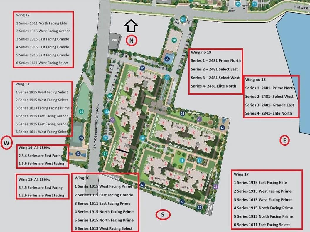 Layout plan of Sobha Neopolis