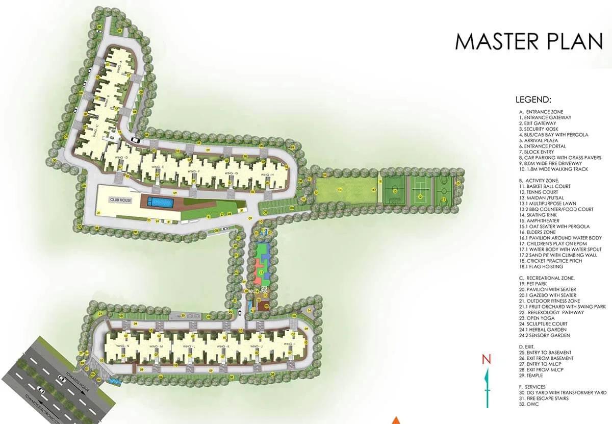Layout plan of SNN Raj High Gardens