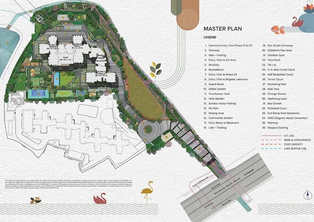 Layout plan of Brigade Lakecrest