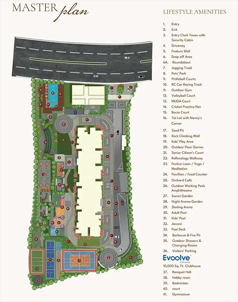 Layout plan of Concorde Sienna