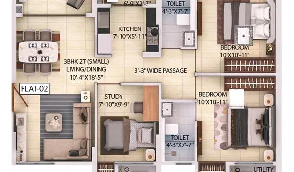 Godrej Florenne floor plan 2