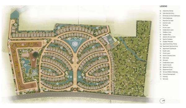Layout plan of Embassy Riverine