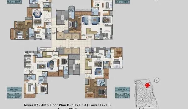 Sattva Aangane floor plan