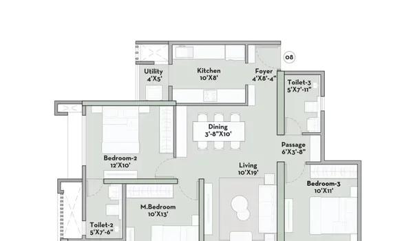 Prestige Garden Trails floor plan