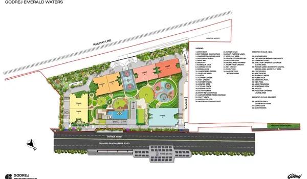 Godrej Emerald Waters master plan