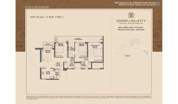 Godrej Majesty floor plan