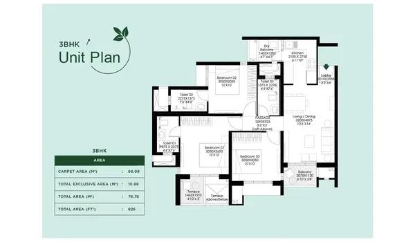 Godrej Meadows floor plan