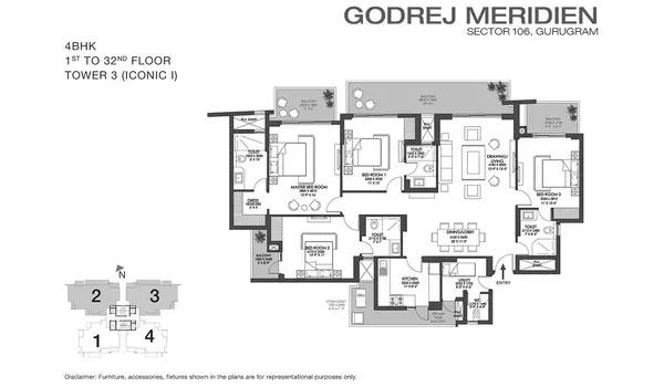 Godrej Meridien floor plan