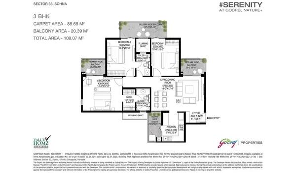 Godrej Nature Plus floor plan