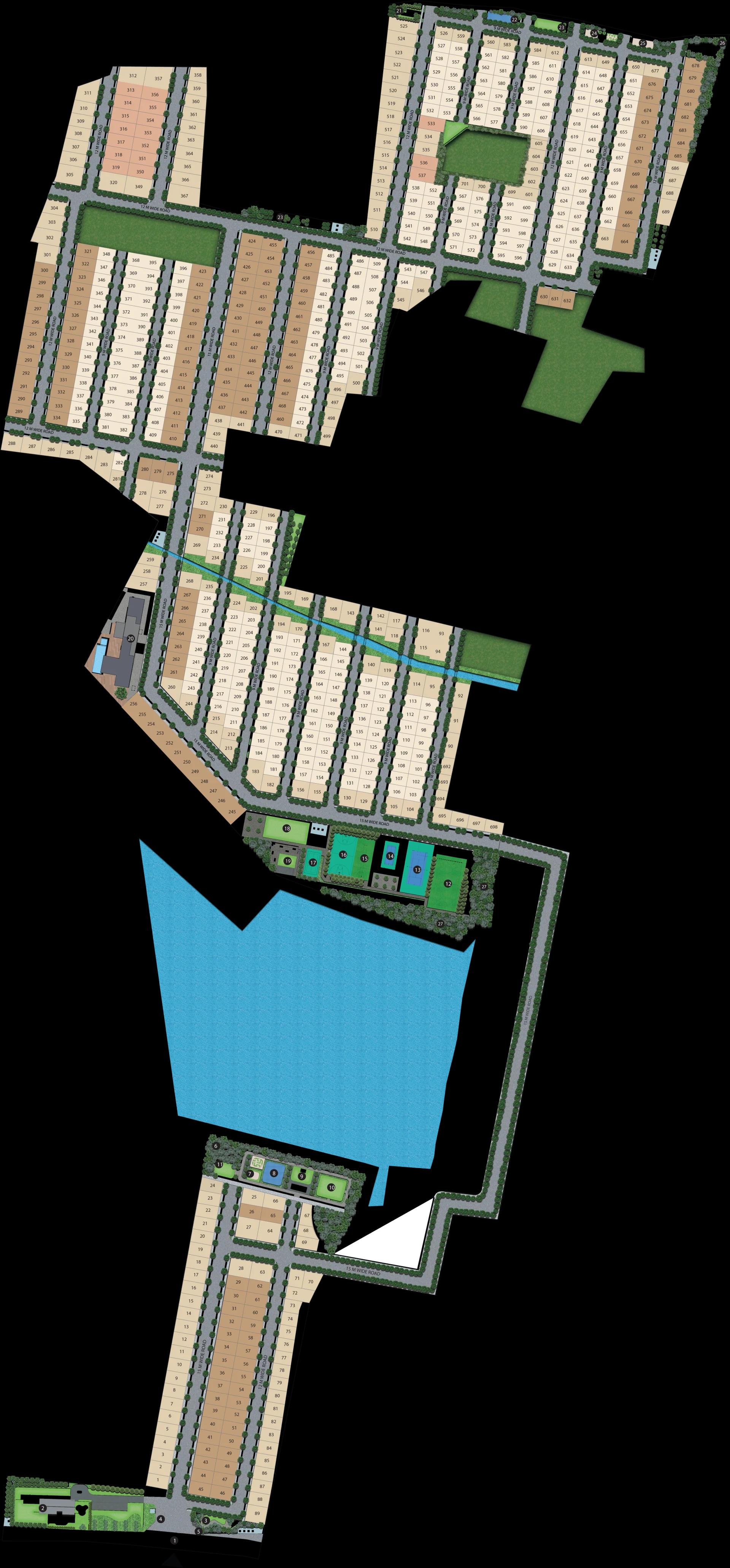 Layout plan of Assetz The Secret Lake