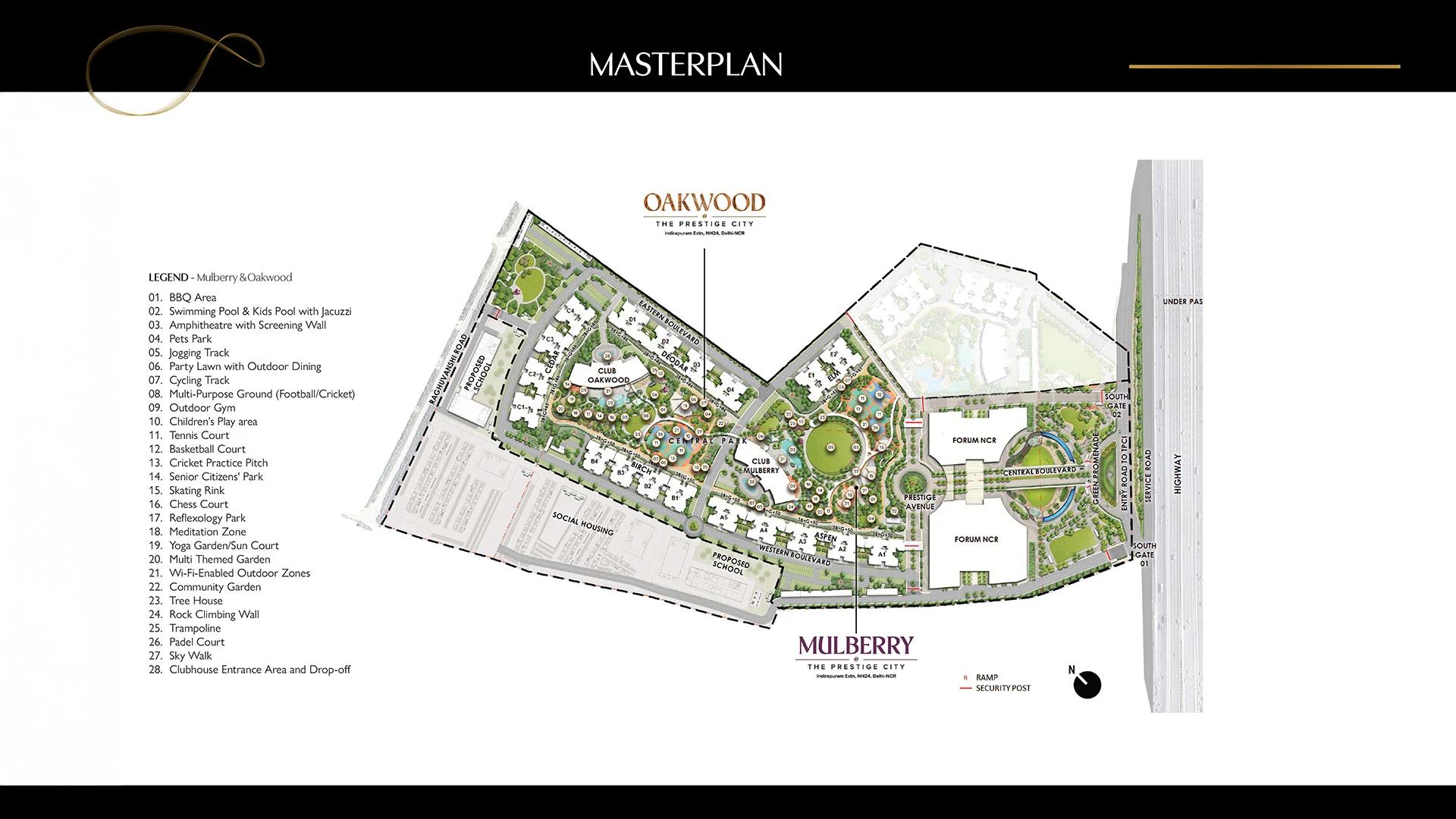 Prestige Oakwood master plan