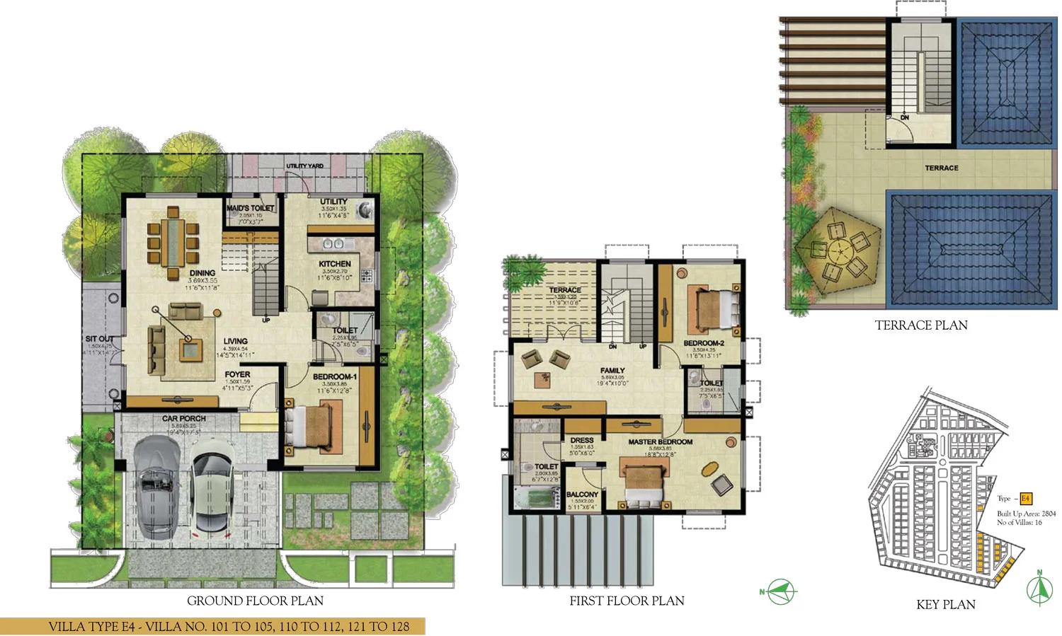 Prestige Royal Woods villa plan