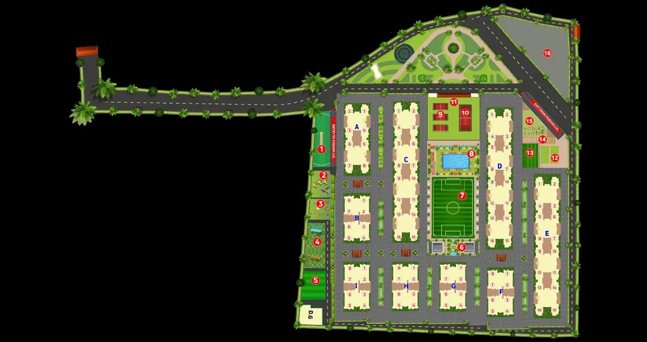Layout plan of Primus Olympia