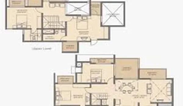 Rohan Jharokha 2 1.5 BHK floor plan