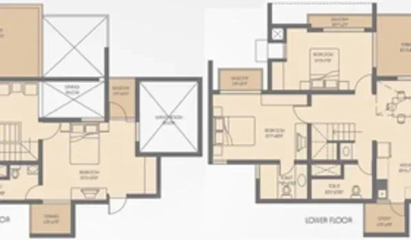 Rohan Jharokha 2 4 BHK floor plan