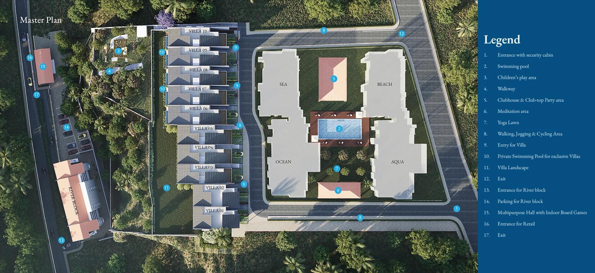 Sattva Water's Edge II master plan