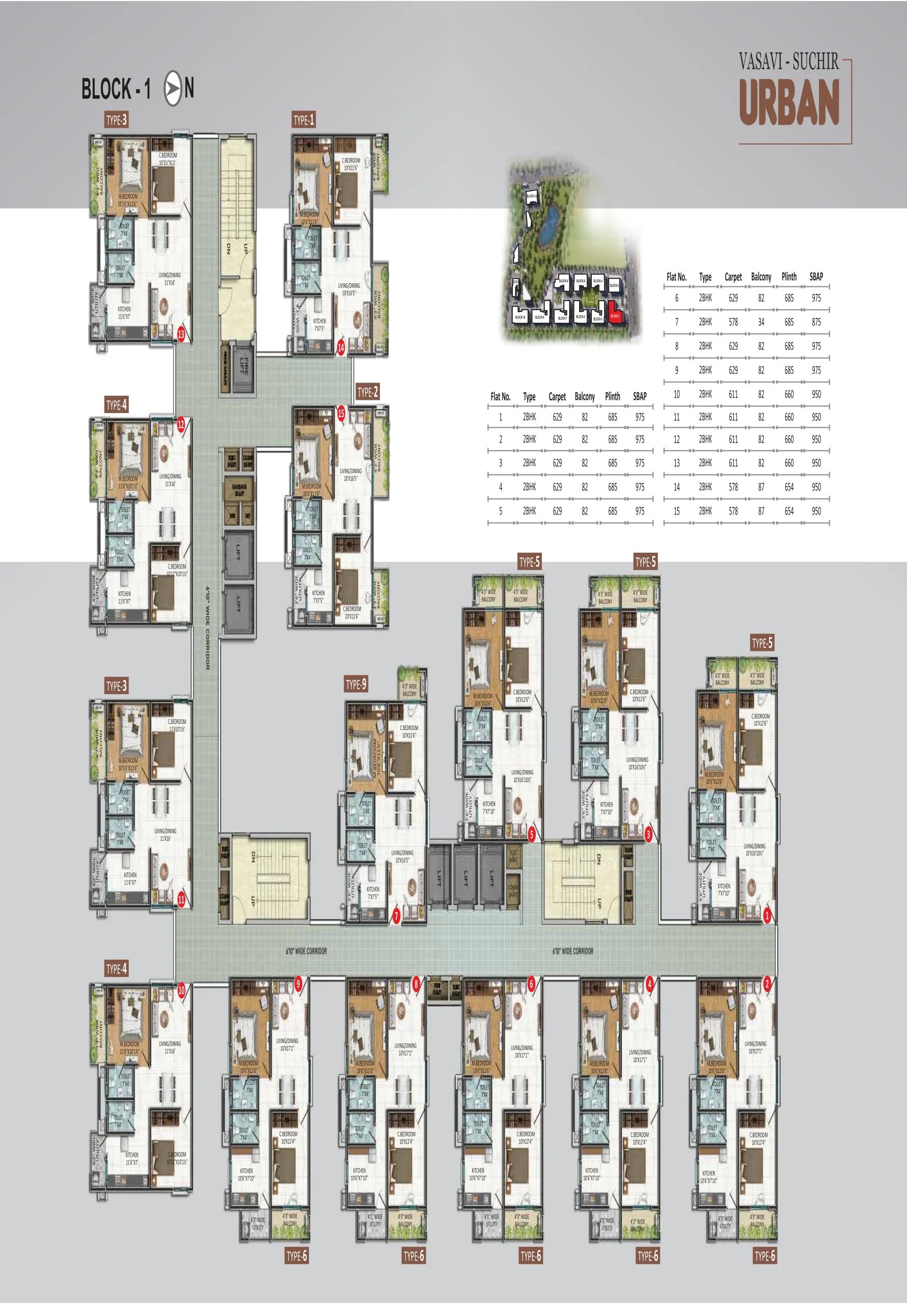 Vasavi Urban floor plan 1